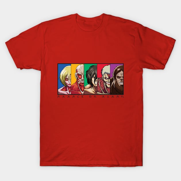 Attack On Titan T-Shirt P09IO T-Shirt by Huko